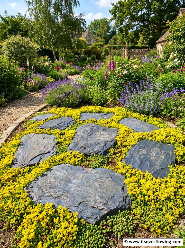 Flat Sunning Stones - 25 creative garden ideas with butterfly habitats