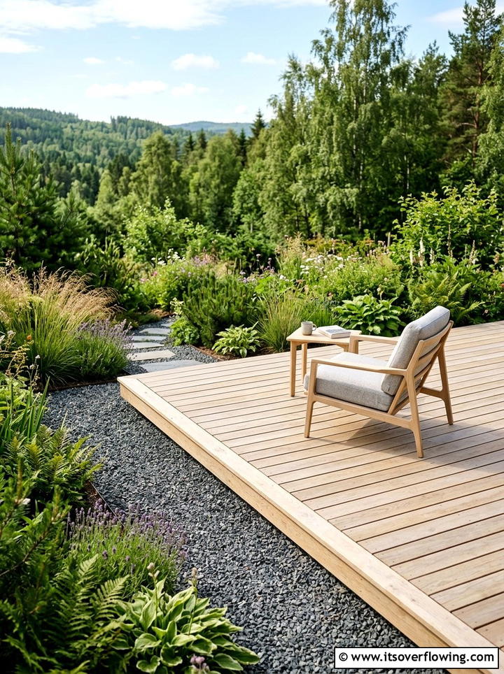 Floating Deck Platform - 25 small garden ideas for townhouses