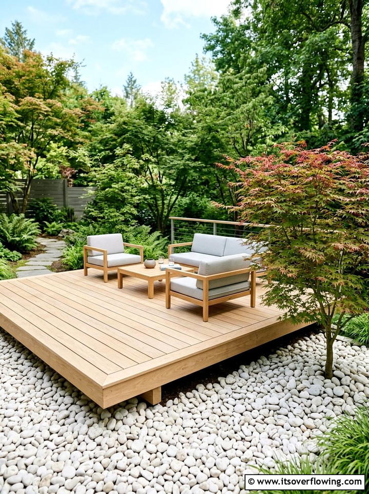 Floating Deck Terrace - 25 garden design ideas with terraces