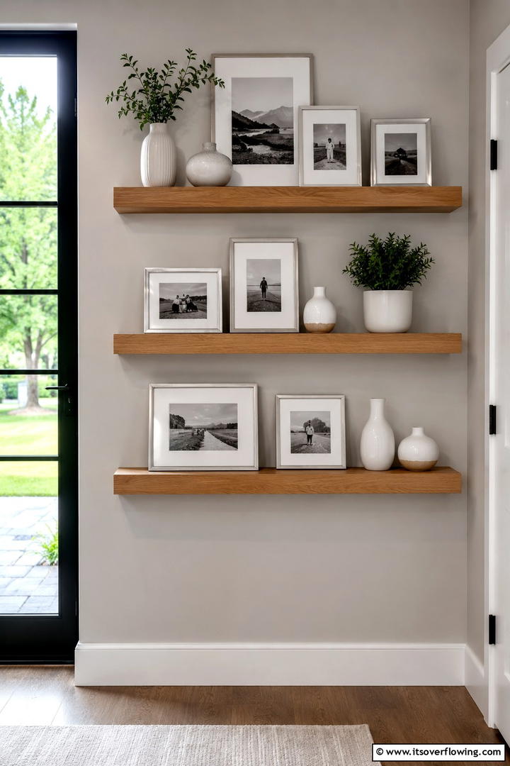 Floating Shelves Showcase - 30 Photo Display Ideas to Showcase Your Favorite Memories