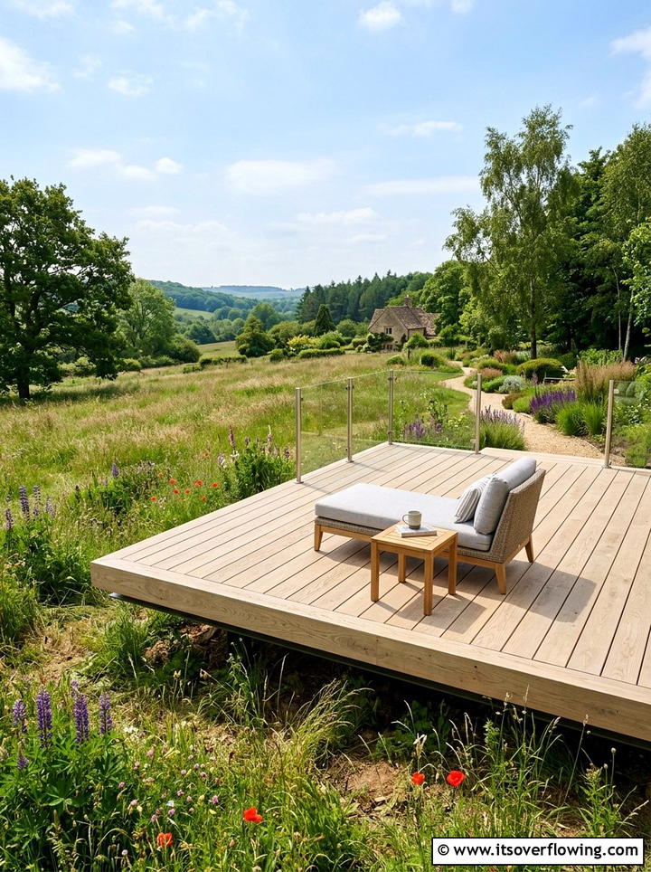 Floating Wood Deck - 25 garden decor ideas for large gardens