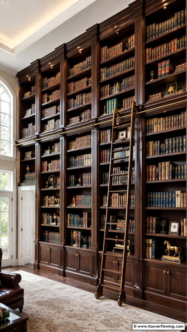 Floor to Ceiling BookshelvesExact - 25 Built-in Bookshelf Ideas for Stylish Home Storage