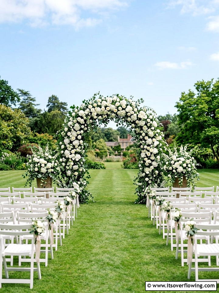 Flower Arch - 25 garden decor ideas for weddings