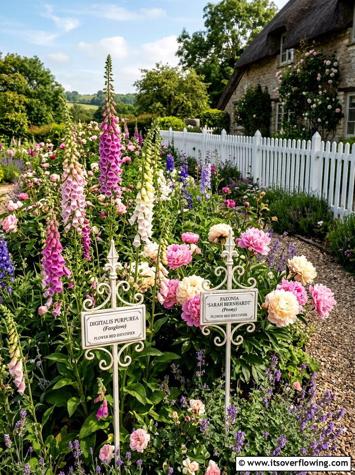 Flower Bed Identifier - 25 creative garden ideas with personalized signs