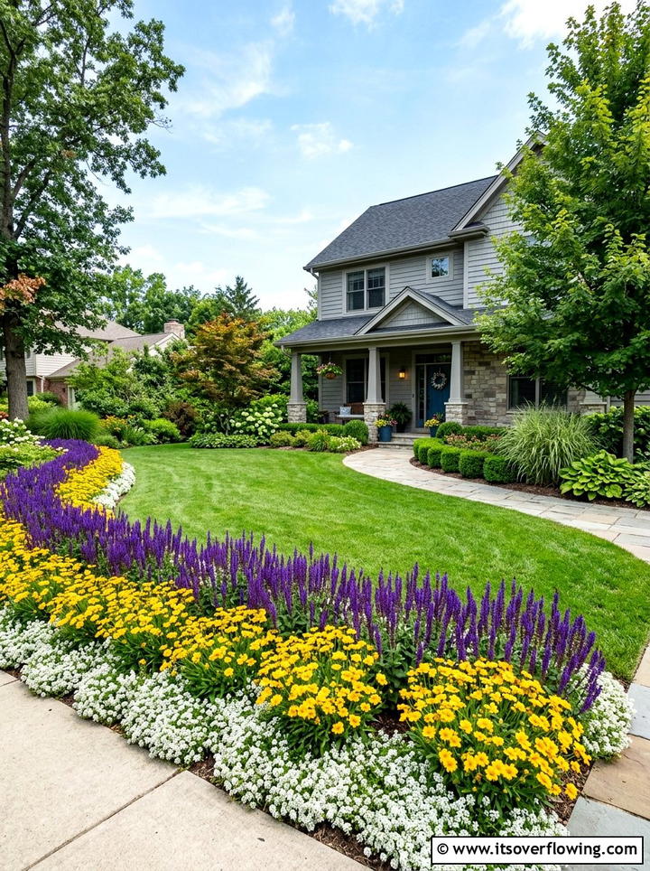Flower Border - 25 garden decor ideas for front yards
