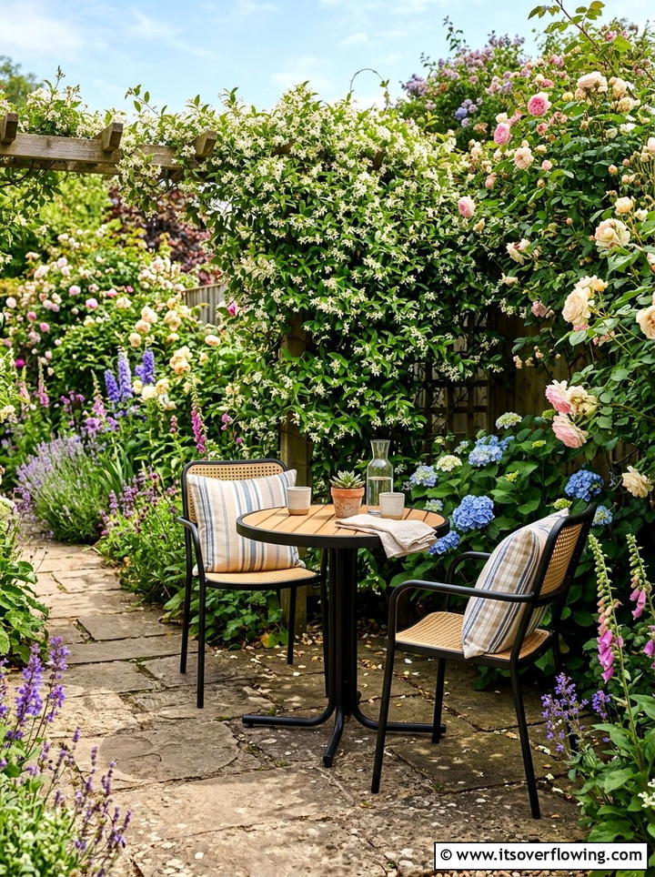 Flower Garden Seating Area - 25 backyard ideas with flower garden