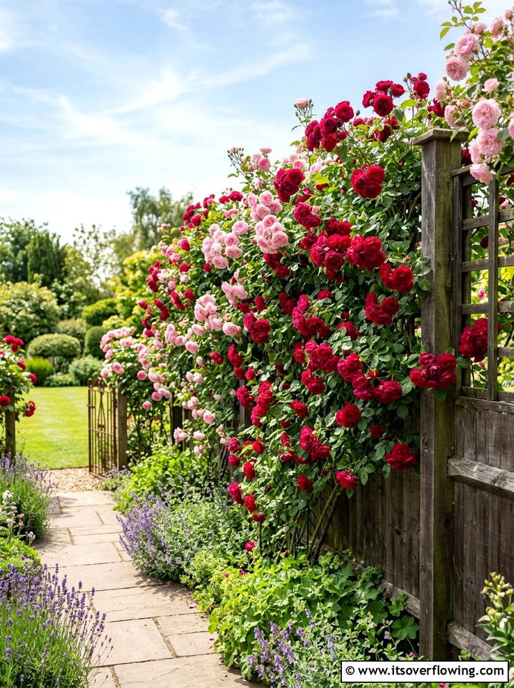 Flowering climbing roses - 25 creative garden ideas with maximal flower color
