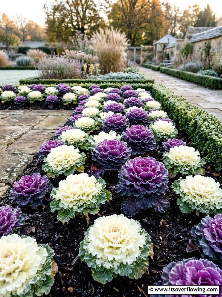 Flowering kale and cabbage - 25 creative garden ideas for fall color