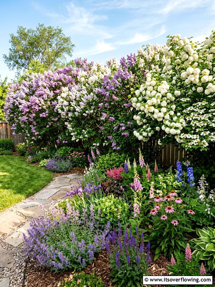 Flowering shrub garden - 25 creative garden ideas with pollinator beds