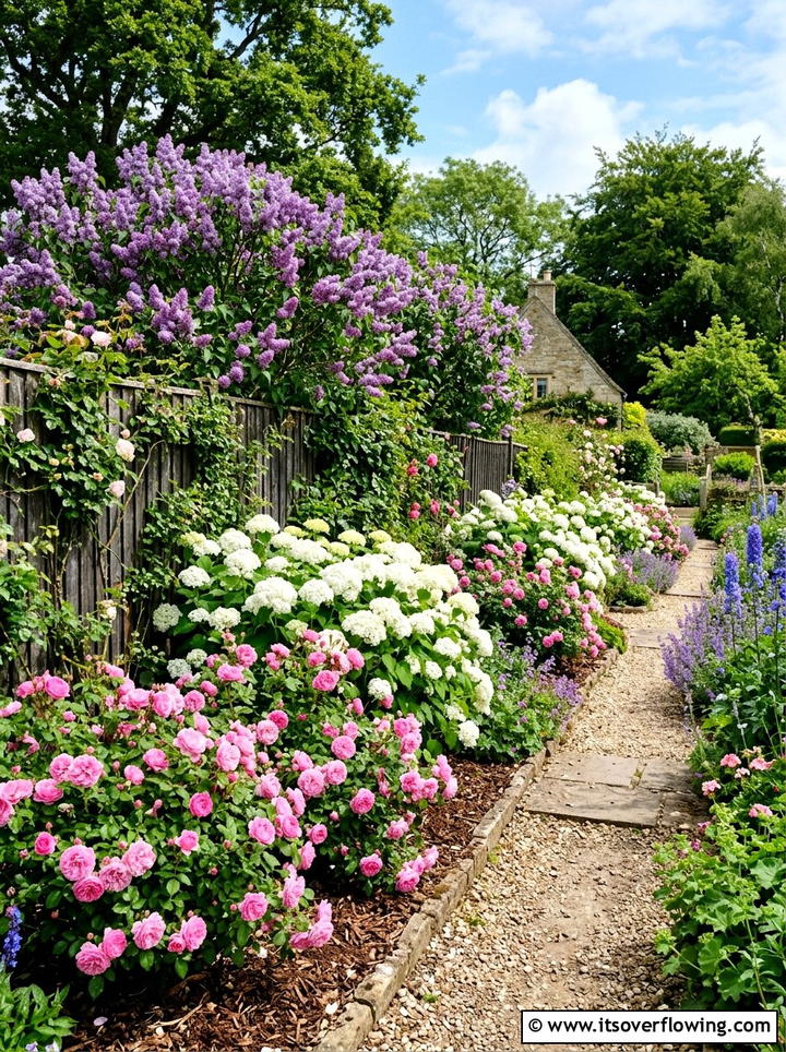 Flowering shrub layering - 25 garden design ideas with layering