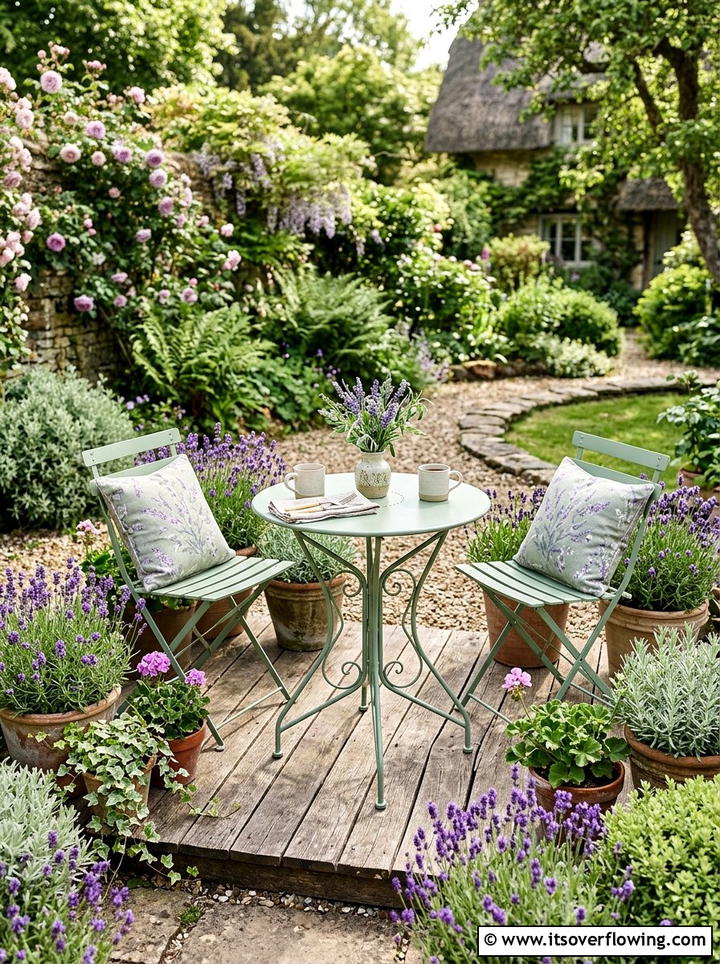 Foldable Bistro Set - 25 small garden ideas for balcony