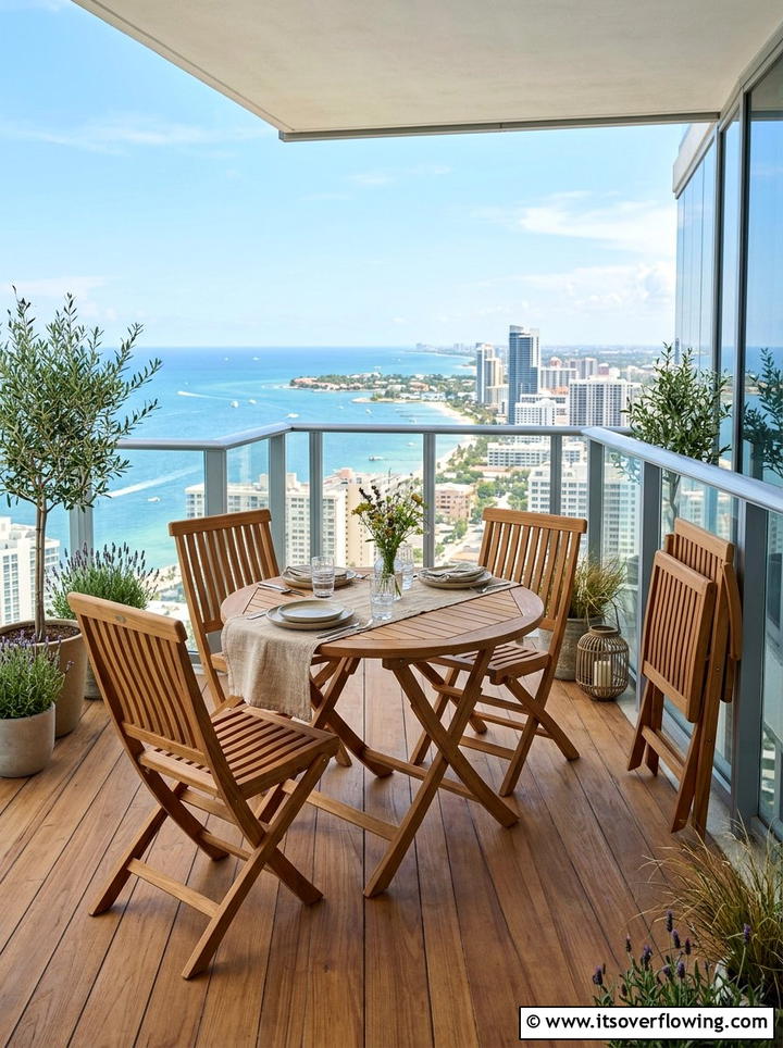 Folding Furniture For High Floors - 25 small garden ideas for windy balconies