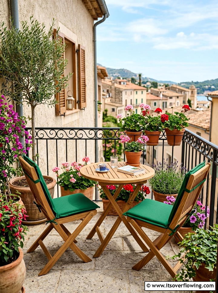 Folding Patio Furniture - 25 small garden ideas for renters