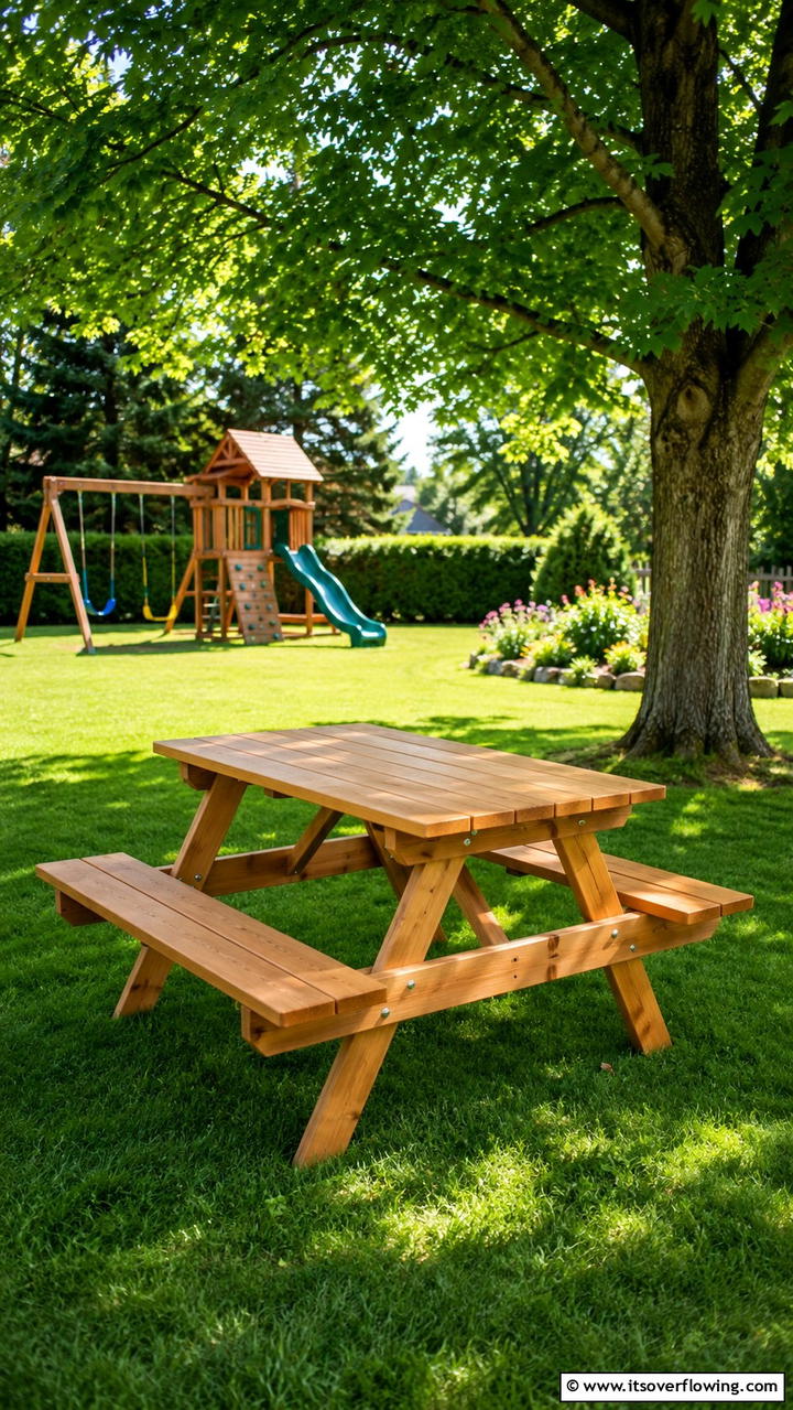 Folding Picnic Tables for Family Fun - 20 Garden Furniture Ideas to Create a Beautiful Outdoor Space