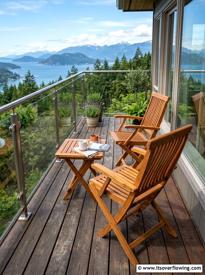 Folding Wooden Chairs For Narrow Deck - 25 small garden ideas with compact furniture