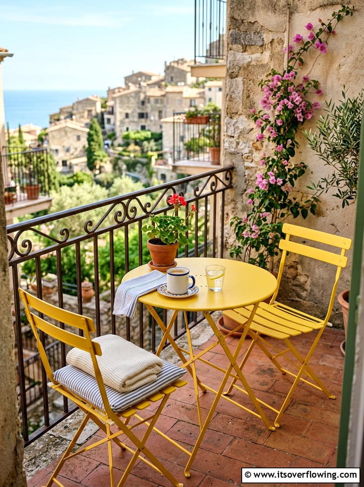 Folding bistro set - 25 front porch ideas for small porches
