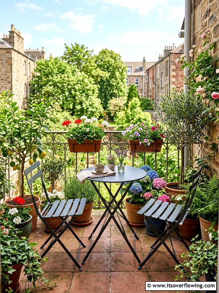 Folding furniture garden - 25 creative garden ideas for urban homes