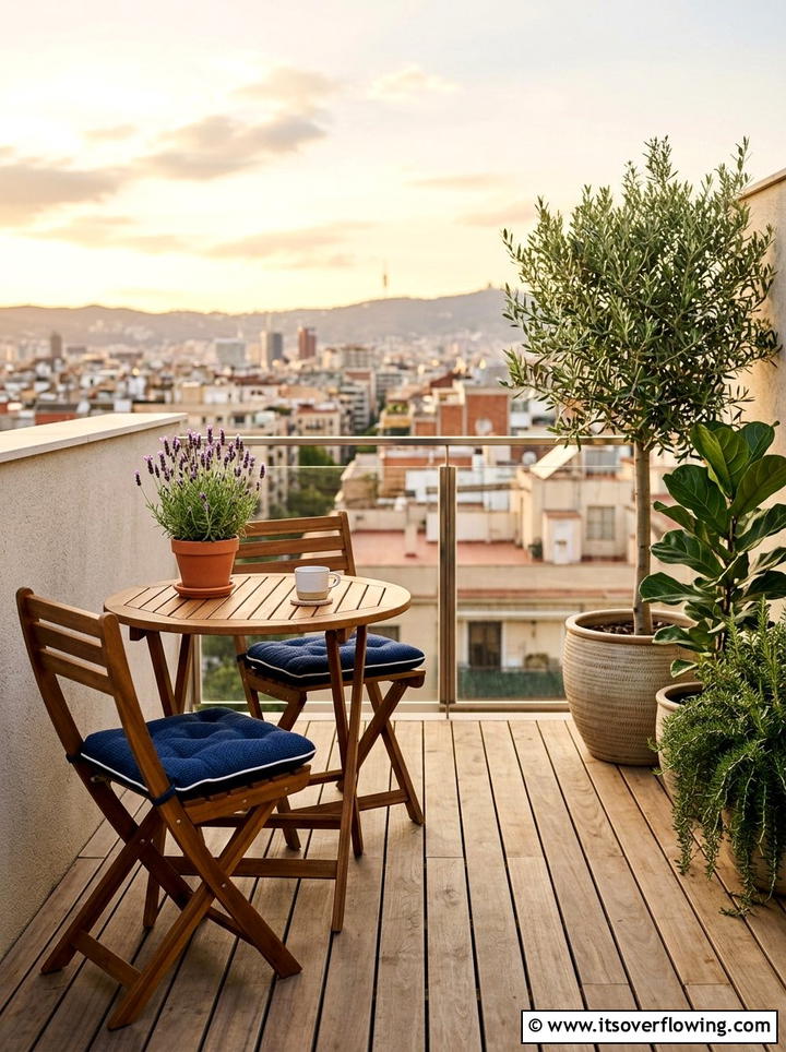 Folding outdoor furniture - 25 garden ideas for rental homes