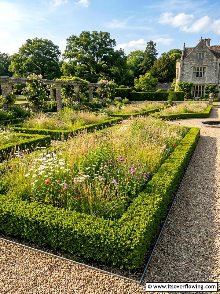 Formal Border Meadow - 25 garden design ideas with meadows