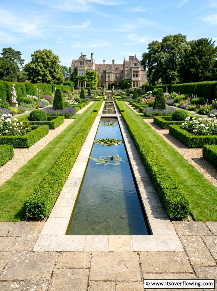 Formal Garden Pond - 25 garden ideas with pond