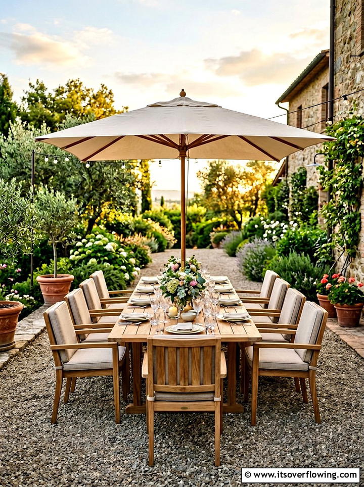 Formal Outdoor Dining - 25 backyard ideas for large yards