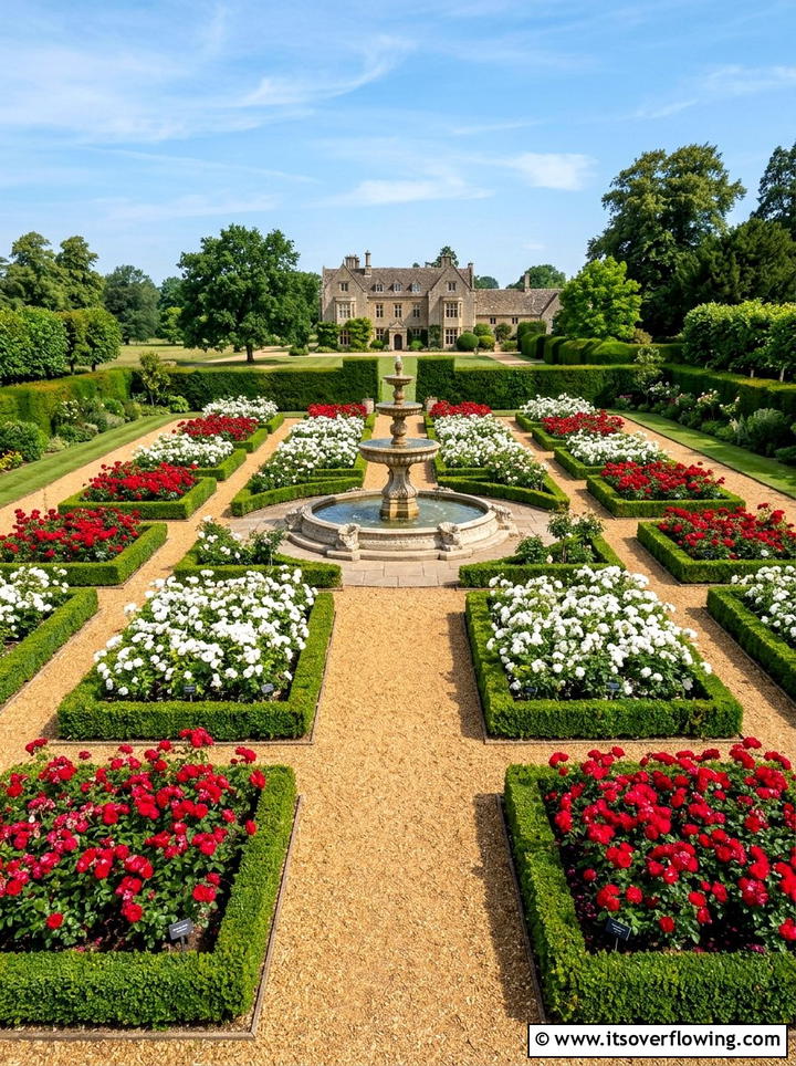 Formal Rose Garden - 25 garden ideas with roses