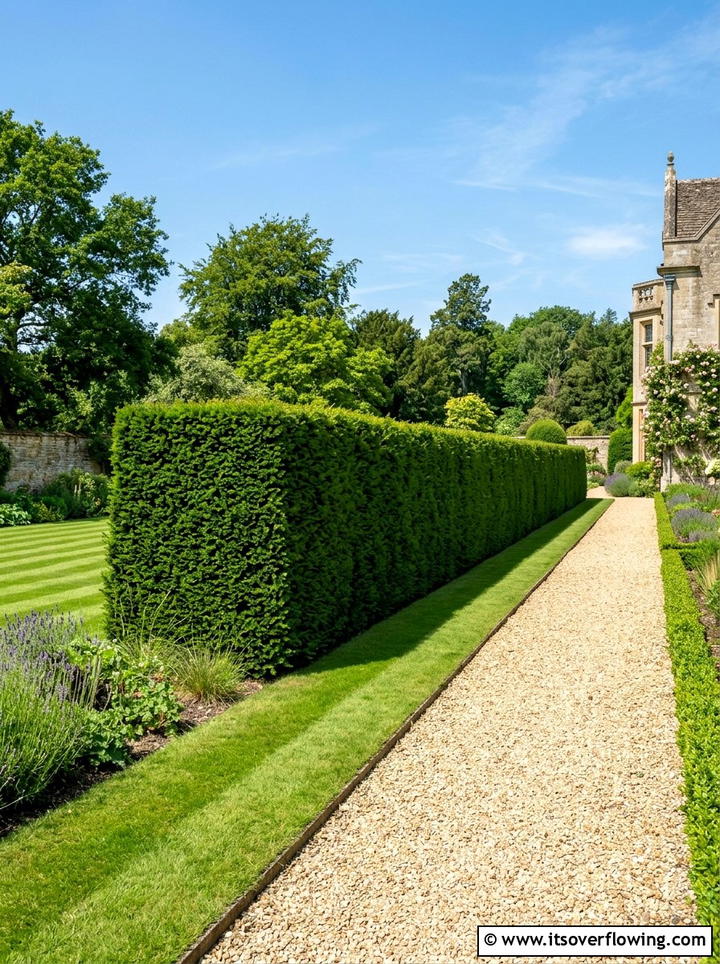 Formal native plant hedge - 25 cheap garden ideas with native plants