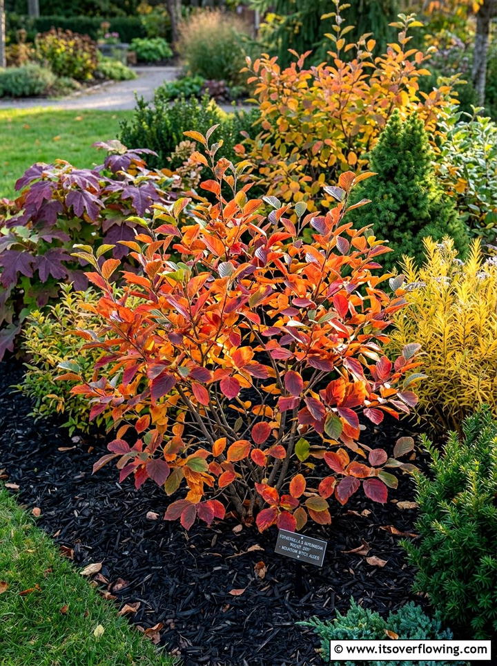 Fothergilla garden shrubs - 25 creative garden ideas for fall color
