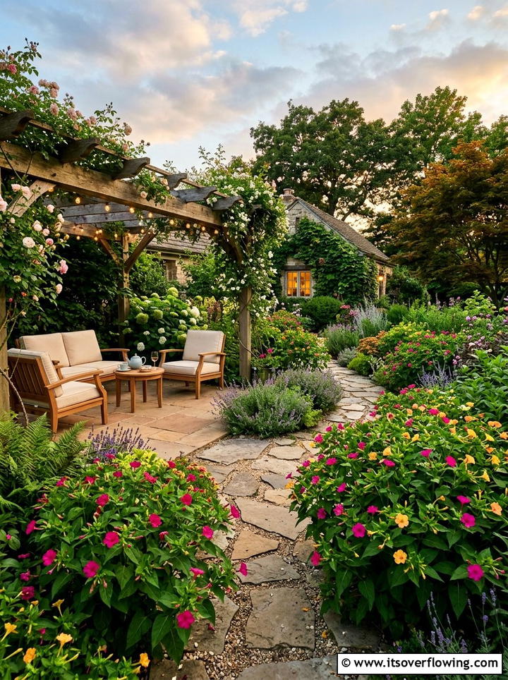 Four o clock evening garden - 25 cheap garden ideas with seeds