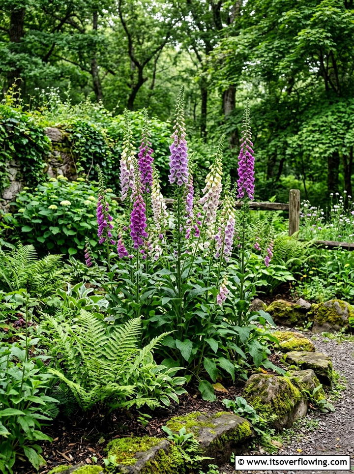 Foxglove Planting - 25 garden design ideas for cottage gardens