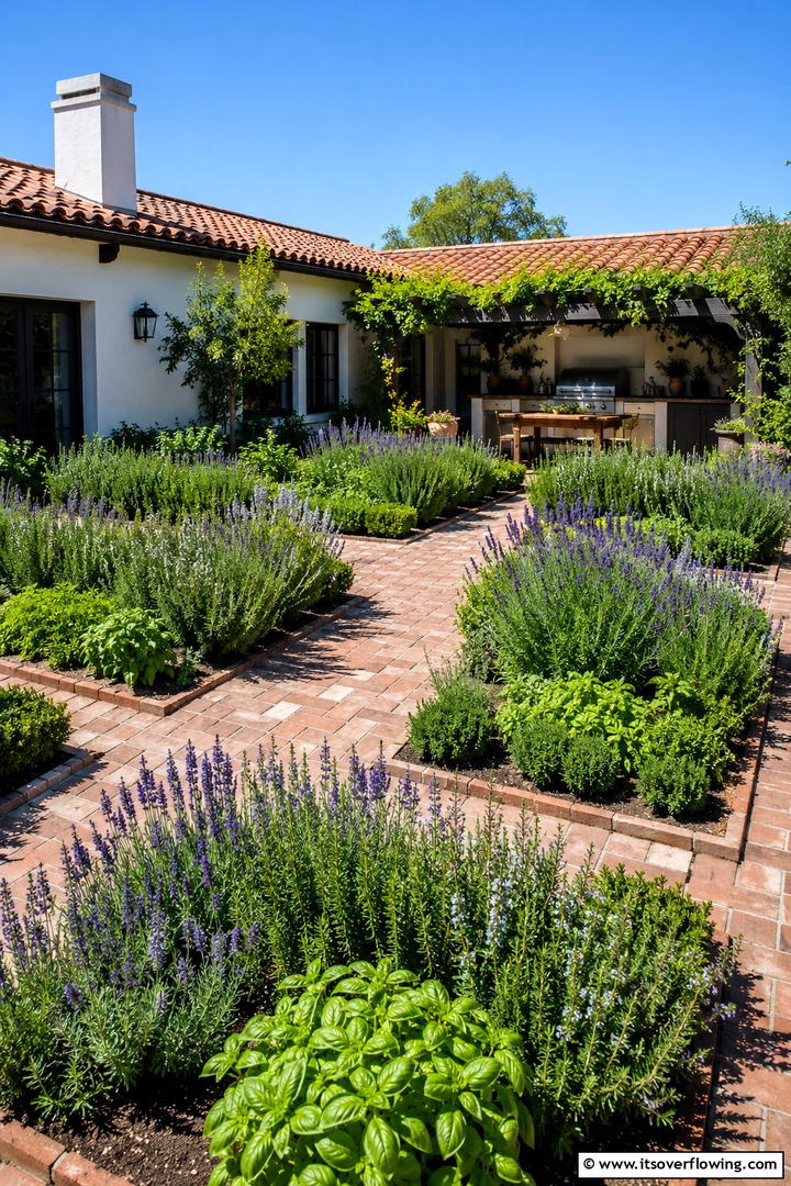 Fragrant Herbaceous Oasis - 30 Perennial Flower Bed Ideas for Year-Round Blooms