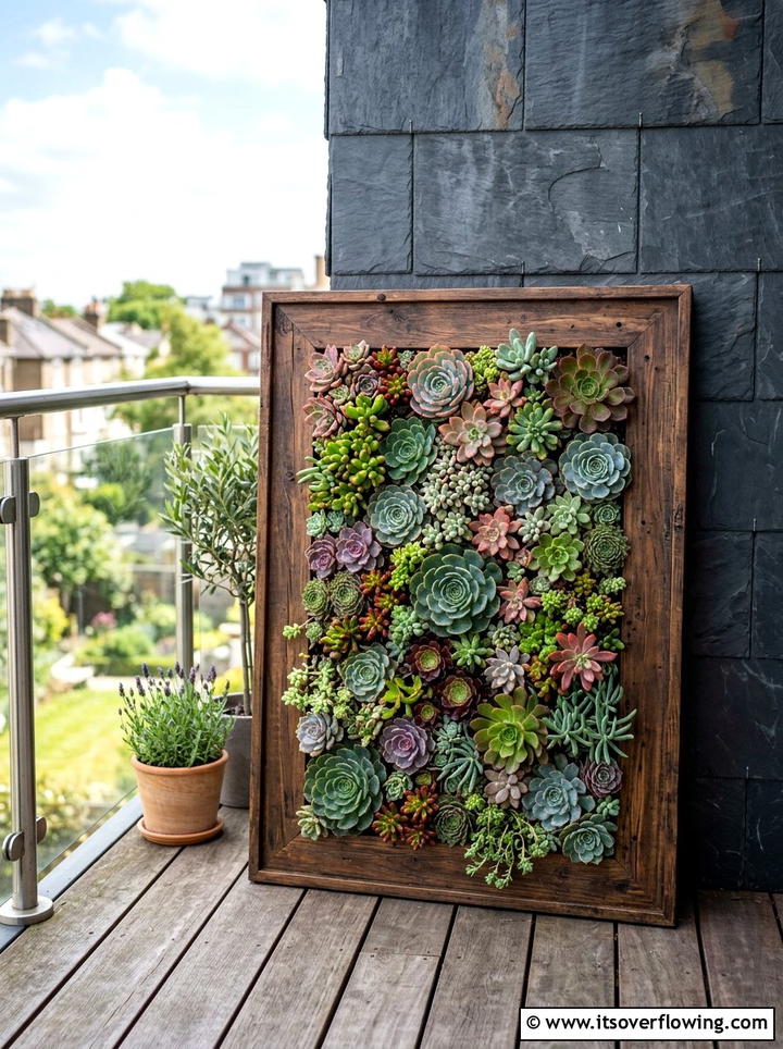 Frame Vertical Planter - 25 upcycled garden ideas for renters