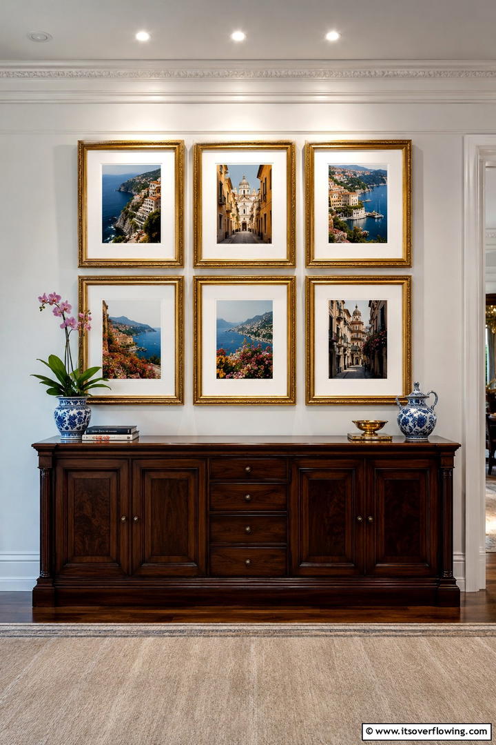 Framed Art Photo Arrangement - 30 Photo Display Ideas to Showcase Your Favorite Memories