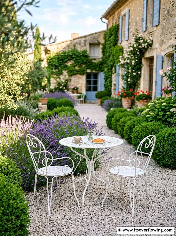 French Cafe Bistro Set - 25 garden decor ideas with bistro sets