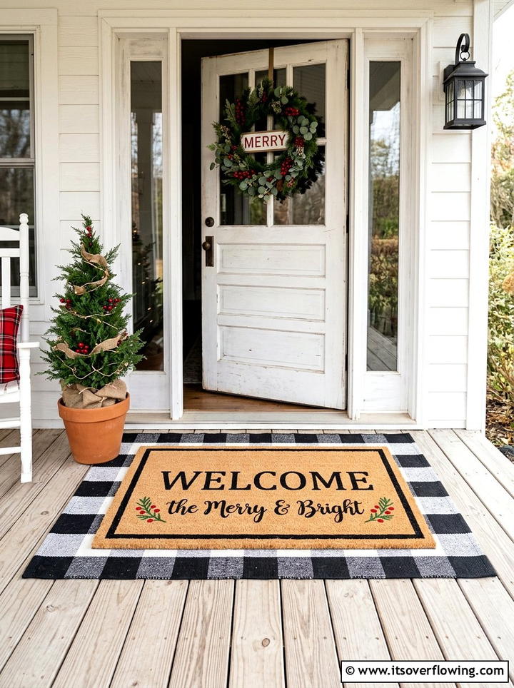 Front Door Basket - 25 front porch decor ideas with holiday entry styling