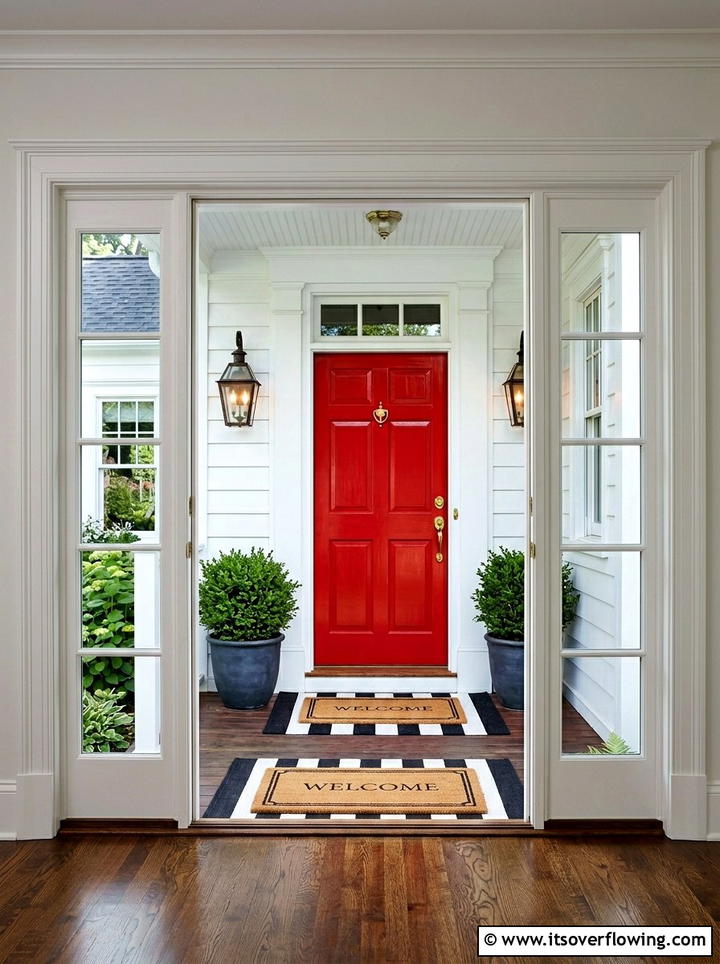 Front Door Paint Color - 25 front porch ideas for narrow entry