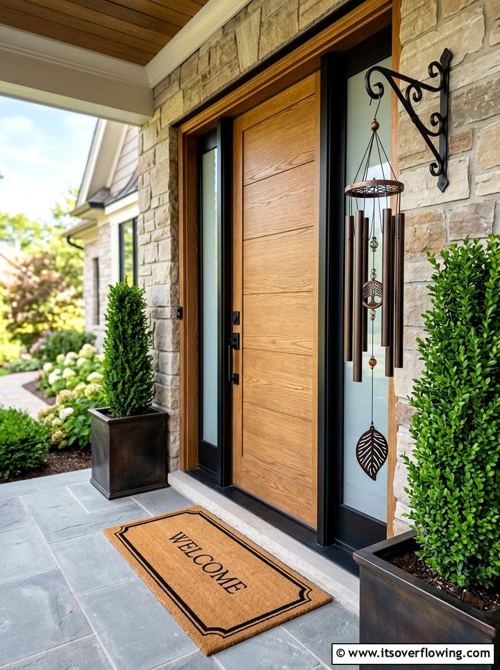 Front Door Wind Chime - 25 backyard decorating ideas with wind chimes