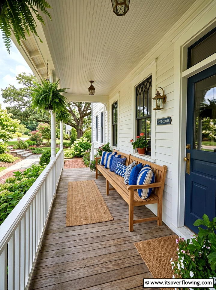 Front Porch Bench Seating - 25 front porch ideas for open porch