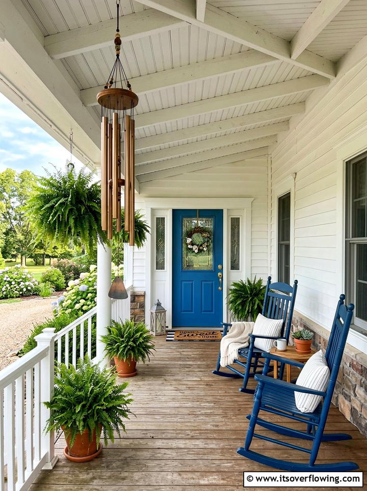 Front Porch Ceiling Chime - 25 backyard decorating ideas with wind chimes