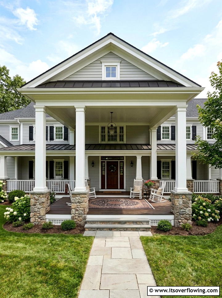 Front Porch Columns - 25 front porch ideas for open porch