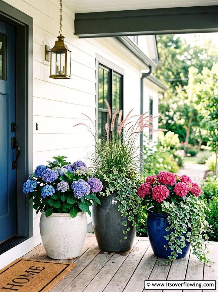 Front Porch Container Garden - 25 garden design ideas for entryways