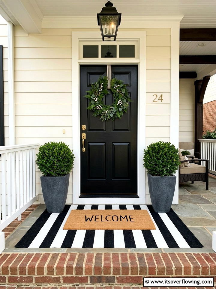 Front Porch Doormat Layering - 25 front porch ideas for open porch