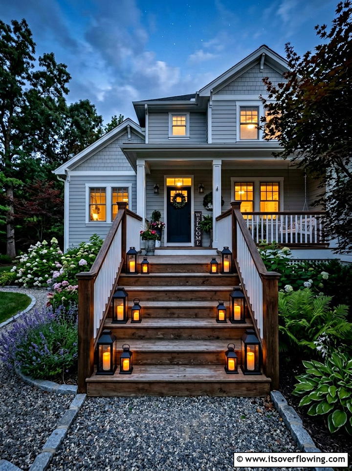 Front Porch Steps Lanterns - 25 front porch ideas with candle lanterns