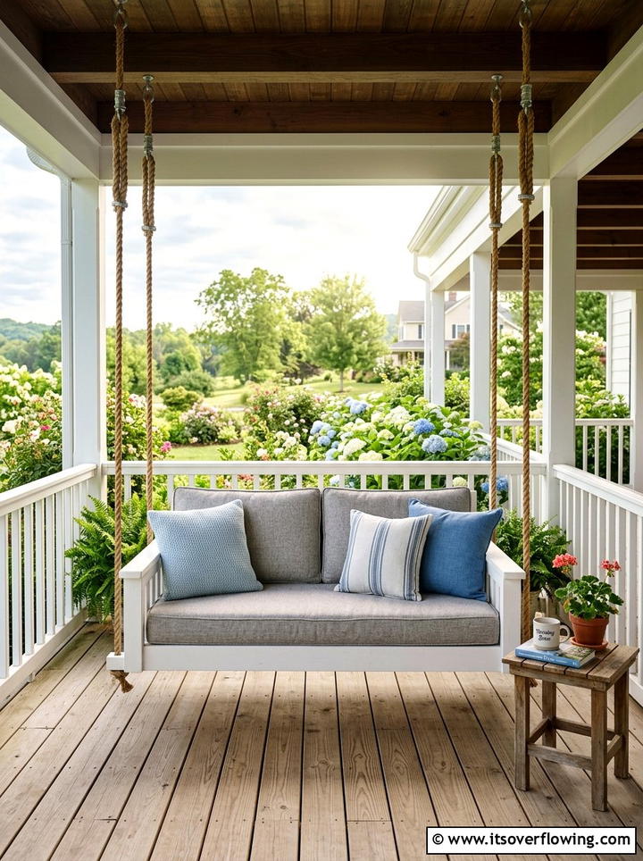 Front Porch Swing Bench - 25 front porch ideas for curb appeal