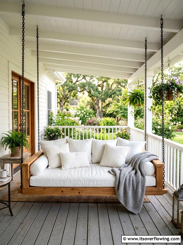 Front Porch Swing Chair - 25 front porch ideas for open porch