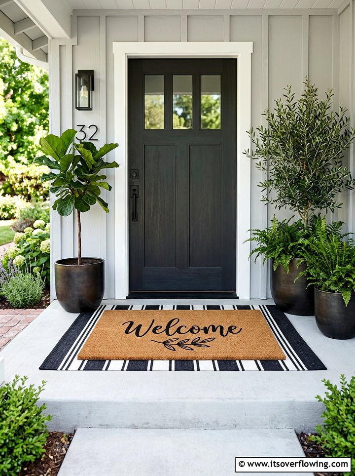 Front Porch Welcome Mat - 25 front porch ideas for curb appeal
