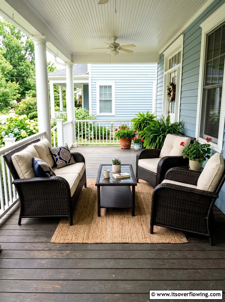 Front Porch Wicker Furniture - 25 front porch ideas for open porch