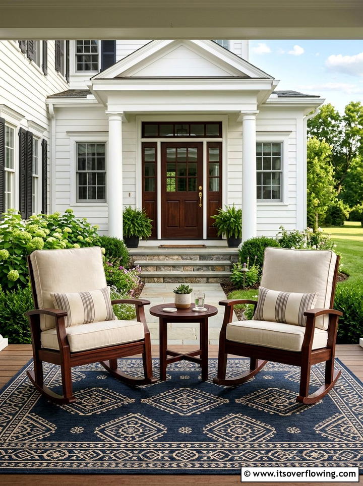 Front Porch With Double Rockers - 25 front porch decor ideas with rocking chairs