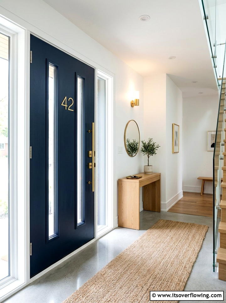 Front door vinyl house numbers - 25 front porch ideas with house numbers
