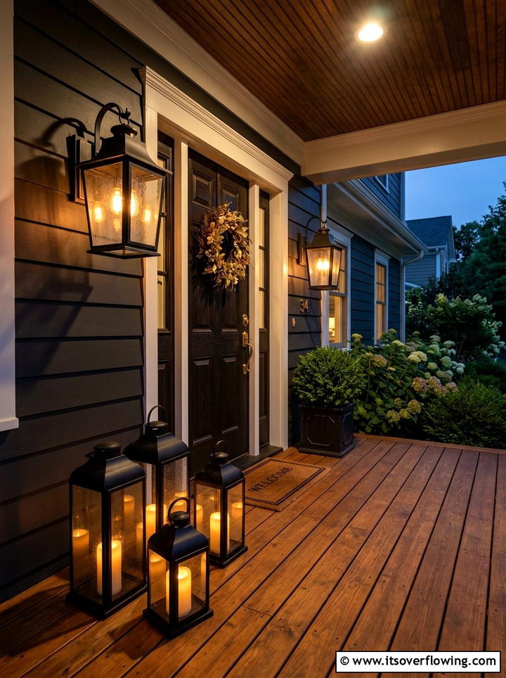 Front porch lantern lighting - 25 front porch decor ideas